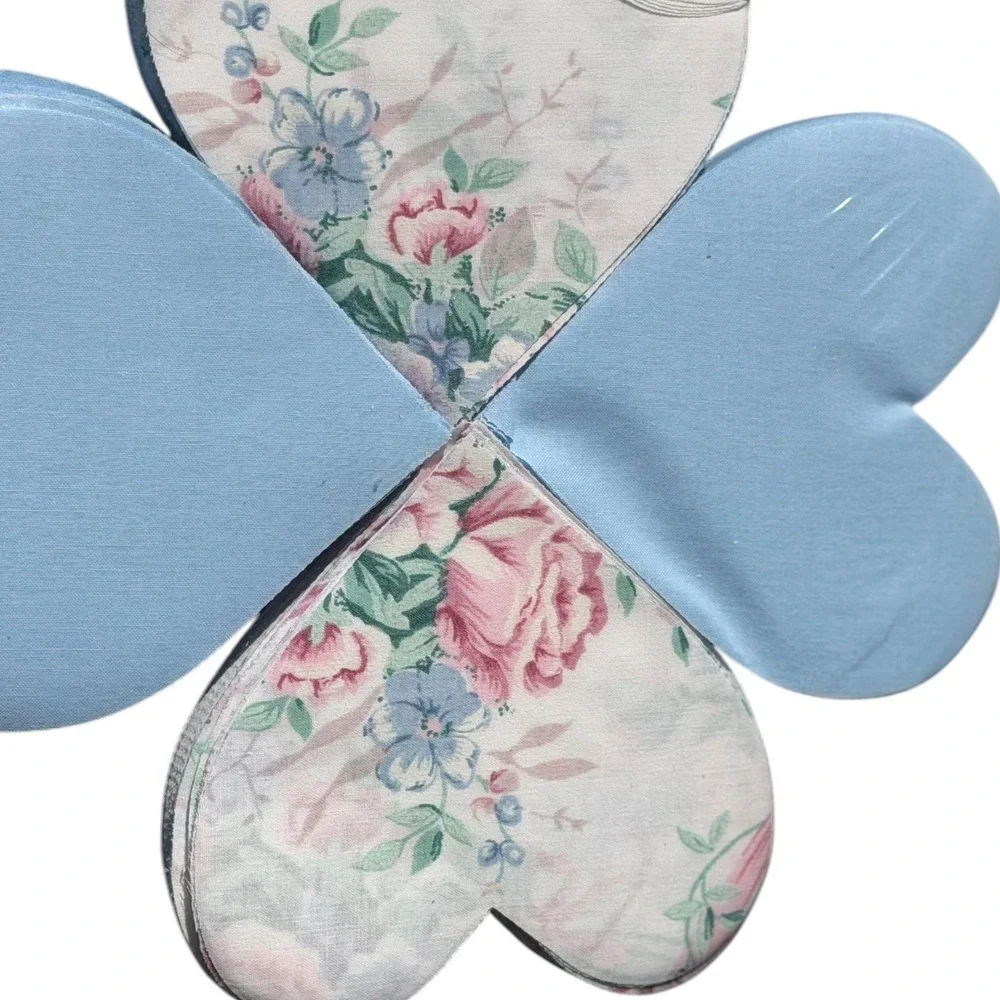 Granny's Quilting Shapes Heart Appliques Style 4400 Floral Blue 285pc Pre-Cut
